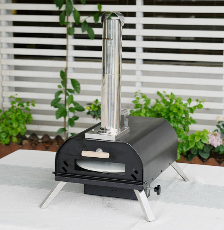 Enamel coated Wood Charcoal Fired BBQ Oven